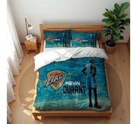 Ste-X Super Soft Hotel Collection Kevin Durant Bedding Set with Pillowcases for Home Dormitory Use Lightweight (Basketball 02,220x230cm(King))