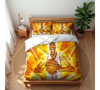 Ste-X Super Soft Hotel Collection Kevin Durant Bedding Set with Pillowcases for Home Dormitory Use Lightweight (Basketball 05,200x200cm(Double))