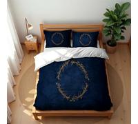 Ste-X Washed Cotton Bedding with The Lord of The Rings Oeko-Tex Certified & Suitable for Allergy Sufferers 1 Duvet Cover and 2 Pillowcases (Ring 03,220x230cm(King))