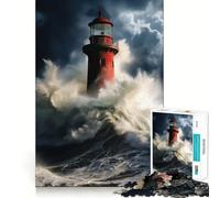 Steadfast Beacon Jigsaw Puzzles 1000 Piece for Teenagers Enhance Memory Leisure Time Solid Cut Santa Wish Item 38x26cm
