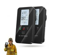 Steadfast Haven Co Detector, Dewlora 4 in 1 Co Detector, Methane & Carbon Monoxide Gas Alarm with Temperature & Humidity Display, Plug-In Home Safety Monitor with Digital Screen (2 PCS)