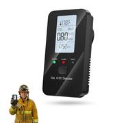 Steadfast Haven Co Detector, Dewlora 4 in 1 Co Detector, Methane & Carbon Monoxide Gas Alarm with Temperature & Humidity Display, Plug-In Home Safety Monitor with Digital Screen (1 PCS)