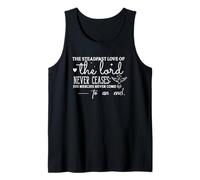 Steadfast Love of the Lord Never Ceases Inspirational Bible Tank Top