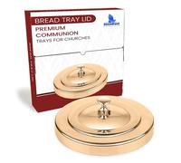 Steadfast Selections (Bread Tray Lid) Gold Premium Communion Trays for Churches | Stainless Steel Communion Ware Set, Supplies | 40 Cup Tray