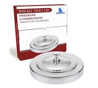 Steadfast Selections - (Bread Tray Lid) Premium Communion Trays for Churches | Communion Set | Communion Plates for Church | Communion Tray Set | Communion Supplies | Church Communion Ware Sets