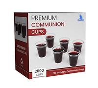 Steadfast Selections Bulk Premium 2000 Plastic Communion Cups - Disposable Holy Communion Cup Set for Church Service - Fellowship Sacrament Cups for Santa Cena