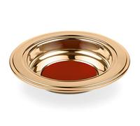 Steadfast Selections - (Offering Plate Red) Premium Gold Stainless Steel Offering Plates for Church | Offering Trays | Church Collection Plate | Church Offering Plates