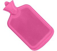 SteadMax Hot Water Bottle 2L (68oz), Natural Rubber, BPA Free, Pain Relief, Heating Pad, Bed Warmer, Large Portable Heat Pack for Back, Neck, Menstrual Cramps (1 Pack, Pink)