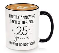 SteadStyle Funny 25th Anniversary Wedding Gifts for Husband Wife Mug 325ml