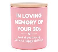 SteadStyle Funny 40th Birthday Gifts for Women Candle 10oz Lavender Vanilla Scented, 40 Year Old Birthday Gift for Wife, Sister, Best Friend, Colleague, 1986 Birthdays Decorations, 40th Bday Present