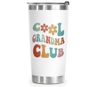 SteadStyle Grandma Gifts for Women - Cool Grandma Club 20oz Tumbler Cup, Mother’s Day, Birthday, Christmas, Grandparents Day Gift for New Grandmas, Nana, Gigi, Mimi, Nanny, Retirement Coffee Tea Mug
