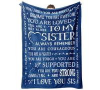 SteadStyle Sister Birthday Gifts, Inspirational Gifts Blanket for Sister, Sister Gifts for Mothers Day Christmas Graduation Wedding, Thinking of You Gifts for Sister