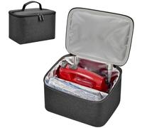 Steadtep Digital Hand Mixer Carrying Bag for KitchenAid 5/6/ 7/9 Ultra Power Speed Hand Mixers, Portable Travel Storage Case Bag with Handle for Kitchen Aid Mixer Accessories (Box Only) - Grey