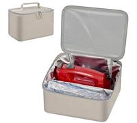 Steadtep Hand Mixer Storage Case for KitchenAid 5, 6, 7 and 9 Speed Mixers | Portable Design With Carry Handle For Home Bakers, Kitchen Storage, Baking Classes And Travel, Beige - Case Only