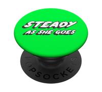 Steady as She Goes | 2000's Music Song White PopSockets Adhesive PopGrip