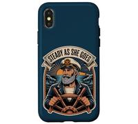 Steady As She Goes/Man/Nautical/Sea/Life Challenges Case for iPhone X/XS