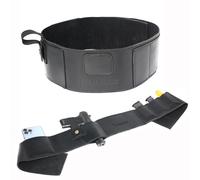 Steady Band Gut Guardian Holster - Cowhide Leather Comfortable Carry, Athletic Design, Ambidextrous, Water-Resistant, Compatible with Small to Large - Unisex (Black, Medium 37" - 44")