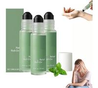Steady Ear Roll On,Anti-Dizzy Roll-On,Fast-Acting Essential Oils,Portable Roller With Natural Ingredients,Can Relieve Discomfort,Rebalance Your Body Naturally (3 Pcs)