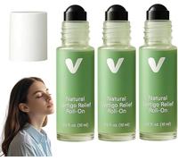 Steady Ear Roll On, Natural Steady Ear Vertigo Relief Roll On, Anti-Dizzy rolls-on, Fast-Acting for Vertigo and Dizziness Comfort, for Relaxation and Daily Comfort, for Men and Women (3PC)
