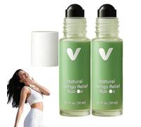 Steady Ear Roll On, Natural Steady Ear Vertigo Relief Roll On, Nausea Relief RollOn, Portable Motion Sickness Support, Quickly Relieve Dizziness, for Relaxation and Daily Comfort (2 PCS)
