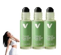 Steady Ear Roll On, Natural Steady Ear Vertigo Relief Roll On, Quickly Relieve Dizziness for Relaxation and Daily Comfort, Fast-Acting Vertigo Oils for Men and Wome (3PC)