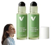 Steady Ear Roll On, Natural Steady Ear Vertigo Relief RollOn, Anti-Dizzy roll-on, Nausea Relief RollOn, Fast-Acting Vertigo Oils, for Relaxation and Daily Comfort, for Men and Women (2PCS)