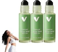 Steady Ear Roll On, Steady Ear Vertigo Roll-on, Natural Vertigo Relief Rolls-On, Quickly Relieve Dizziness for Relaxation and Daily Comfort for Men and Women (3PCS)