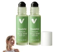 SteadyEar Vertigo Roll-on, Natural Vertigo Relief Roll-On, Steady Ear Roll on, Nausea Relief Roll-On, Quickly Relieve Dizziness, Rebalance Your Body For Women and Men (2 Pcs)
