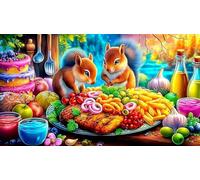 steak 1000 Pieces Recycled Paper Jigsaw Puzzle Impossible Hard Difficult Educational Games for The Whole for Women, Gifts for Men 70x50cm/1000pcs