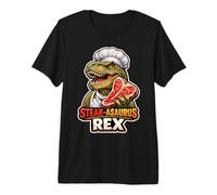 Steak-asaurus Rex Funny Carnivore T-Rex Premium T-Shirt