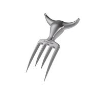 Steak Champ Bull Meat Fork, 6.5": Solid Serving and Shredding Fork, Carving Utensil, Meat Claws, Matt Chrome-Plated Zinc Alloy, Dishwasher-Safe