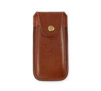 Steak Champ Leather Holster for Bull Meat Fork: Leather Pouch for Fork, Attachable to Belt, Including Safety Strap with snap Button.
