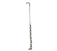 Steak Flipper Hook, Multi-Purpose Metal Fork, Pigtail Meat Flipper Hook, for Steak, Sausage, Ribs, Barbecue, Grilling, Roasting, Frying, Cooking, Food, Outdoor, Camping, Home