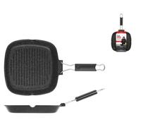 Steak Grill Non-Stick Stone Borghese 26 with Handle Folding