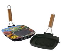 Steak Grill Risoli Non-Stick Waffle Maker Handle Folding 20x20 CM