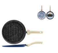Steak Grill Round Non-Stick Perla CMS 26 White