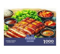 Steak Jigsaw Puzzle 1000 Pieces for Adults Puzzle Game for The Whole for Women Home Decoration 100% Recvcled Cardboard 52x38cm/1000pcs