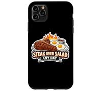 Steak Over Salad Any Day Funny Carnivore Fan Keto Meat Eater Case for iPhone 11 Pro Max