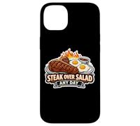 Steak Over Salad Any Day Funny Carnivore Fan Keto Meat Eater Case for iPhone 14 Plus