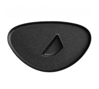 Steak Plate with Sauce Dish Bowl for Restaurant Kitchen Matte Glaze Baking Dish Dinner Plates, Serving Dishes, 12.7Inch (Color : Black, Size : 2pcs)