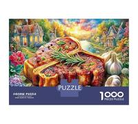 Steak Scene 1000 Piece Jigsaws for Adults Impossible Birthday Gifts for Women And Man Art Colorful DIY Craft Unique Gift Idea 38x26cm/1000pcs