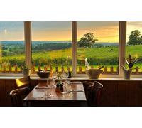 Steak + side + glass of of wine: For 3