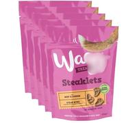 Steaklets Steak Bites 125g x Pack of 5 - Beef & Cheese - Steaklets With Beef and Cheese Are a Delicious Treat for Your Dog - Enriched With Extra Vitamins and Minerals