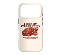 Steaks Juicy Punchlines Dry Funny BBQ Grilling Dad Joke Case for iPhone 17 Pro
