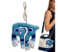 Steal A Brain Rot 6 7 Plush Toy Keychain, Funny Game Figure Keyring with Mini Brain Rot Plush Doll Pendant Gift for Game Fans Boys Teens Kids Adults