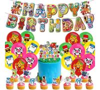 Steal a Brainrot Birthday Decorations Set with Cake Toppers Banner Balloons Steal a Brainrot Party Decorations Supplies for Game Fans