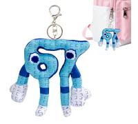 Steal a Brainrot Plush Keychain Italian Brainrot Figures Plush Keyring Toy Strawberry Elephant Figures 67 Meme Emotional Support Plushies Stuffed Animals Pillow Doll Gifts for Fans Kid Adults (Blue)