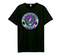 Stealie Grateful Dead Tie Dye T-Shirt Amplified Charcoal XS
