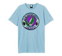 Stealie Grateful Dead Tie Dye T-Shirt Amplified Pale Blue XL