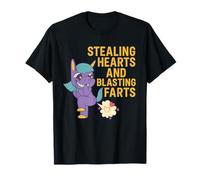 Stealing Hearts and Blasting Farts Cute Rainbow Unicorn T-Shirt
